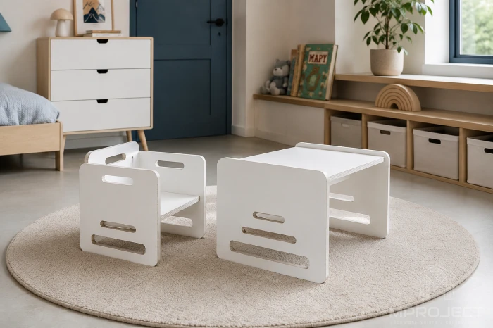 Drevený detský stôl v štýle Montessori