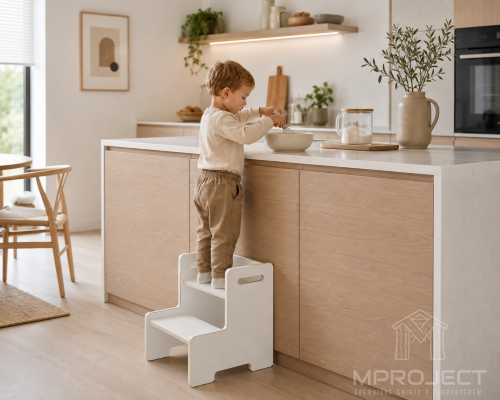 Montessori Kitchen Helper z MDF alebo 18 mm preglejky